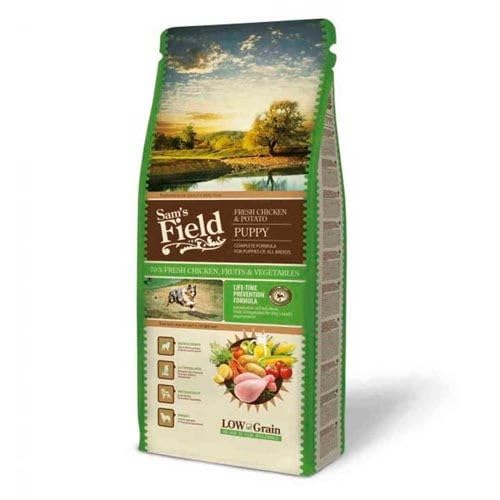 Sam's Field Hundefutter Trockenfutter (Hähnchen und Kartoffeln, frische Welpen, 13 kg) von CT-TRONICS