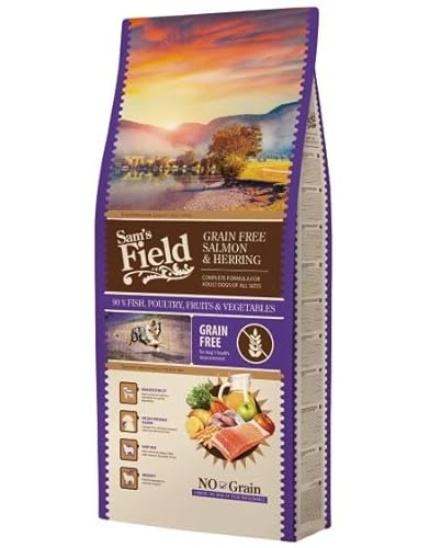 Sam's Field Trockenfutter für Hunde (Lachs und Kartoffeln, Erwachsene, 13 kg) von CT-TRONICS