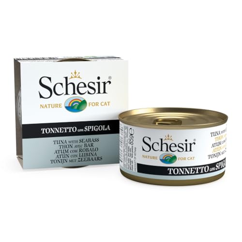 Schesir | Gelee | verschiedene Geschmacksrichtungen | 14 x 85 g (14 x 85 g, Thunfisch mit Wolfsbarsch in Gelee) von CT-TRONICS