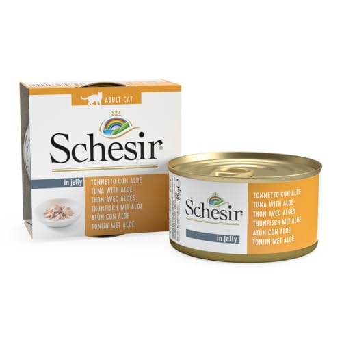 Schesir | in Gelee | verschiedene Geschmacksrichtungen | 14 x 85 g | (14 x 85 g, Thunfisch mit Aloe in Gelee) von CT-TRONICS