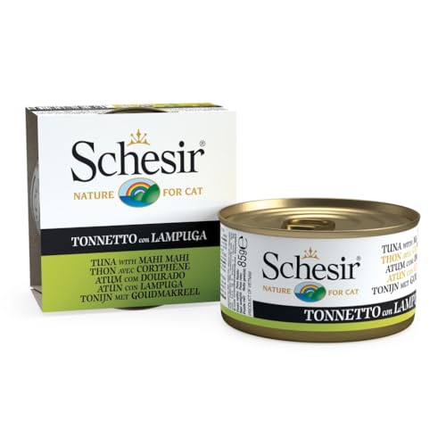 Schesir | in Gelee | verschiedene Geschmacksrichtungen | 14 x 85 g | (14 x 85 g, Thunfisch mit Lampuga in Gelee) von CT-TRONICS