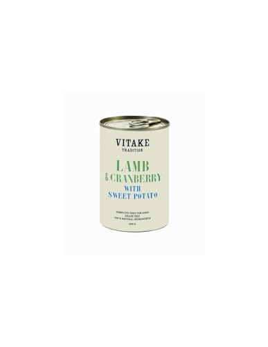 Vitake Nassfutter für Hunde, 12 x 400 g (6 x Fisch und Garnelen, 6 x Lamm und Blaubeeren) von CT-TRONICS