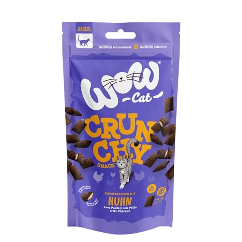 Wow Snacks | Leckerlis für Katzen | Crounchy-Sorte | zwei Geschmacksrichtungen | 8 x 60 g | (8 x 60 g, Huhn von CT-TRONICS