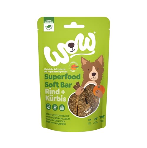 Wow Snacks für Hunde, verschiedene Geschmacksrichtungen, 6 x 150 g, (Kürbis-Rind) von CT-TRONICS