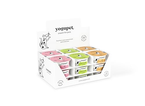 Yogupet Ergänzungsfuttermittel für Hunde, 12 x 110 g (4 Honig + 4 Chia + 4 Olivenöl) von CT-TRONICS