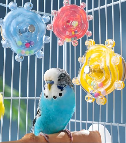 CTAILSOD Conure Toys Vogelspielzeug für kleine und mittelgroße Vögel, Sittiche, Lovebirds, Papageien, Mynah, Mini-Aras, Papageienkäfig-Zubehör, 3 Stück von CTAILSOD