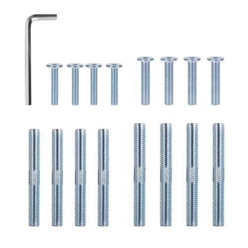 Ersatzschrauben für Katzenkratzbaum, M10 und M8, Schrauben für Katzenkratzbaum mit Inbusschlüssel, 4 Gewindebolzen und 4 Schrauben (17 Stück) von CTTZCKJ