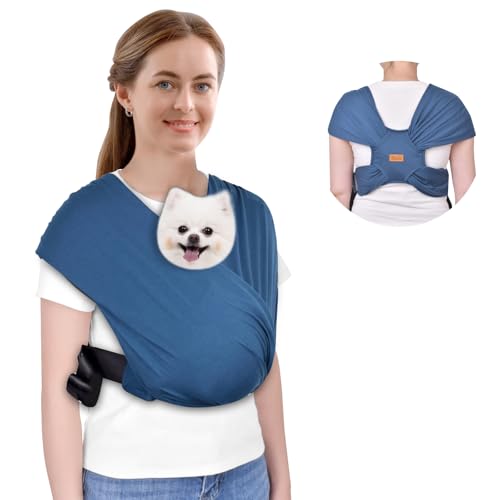 CUBY Hundetragetasche, Sommer Tragetasche Nach vorne Gerichteter Rucksackträger Schulter zur Reduzierung von Rückenschmerzen, Freihändiges und Verstellbares Welpen-Tragetuch 10LBS (Dunkelblau) CUBY Hundetragetasche, Sommer Tragetasche Nach vorne Gerichteter Rucksackträger Schulter zur Reduzierung von Rückenschmerzen, Freihändiges und Verstellbares Welpen-Tragetuch 10LBS (Dunkelblau) von CUBY