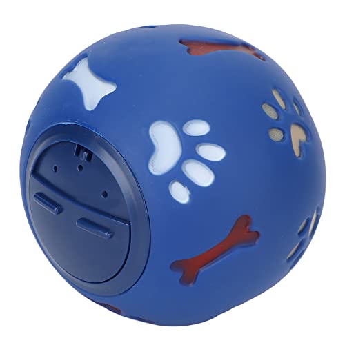 CUEA Dog Leak Ball, Leeres Design ABS Interaktiver multifunktionaler Hundespielzeugball für Hunde Blau von CUEA