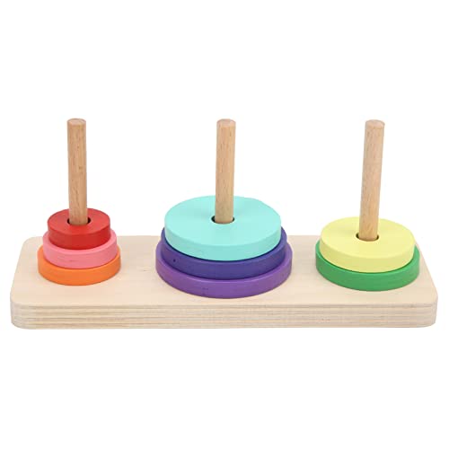 CUEA Papageien-Lernspielzeug, Vogel-Ring-Wurf-Spiel, Puzzle-Spielzeug, Bissfestigkeit, sicher, bunt für Papageien von CUEA