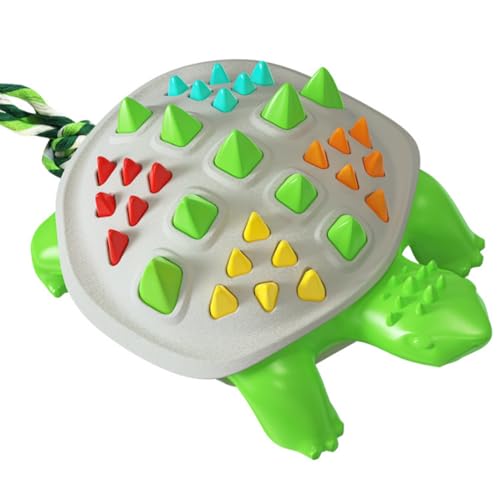 CUHYNG 2pcs Haustierspielzeug Bunte Schildkröte Hund Spielzeug Haustierzubehör TPR Molaren Beißspielzeug 10cm von CUHYNG