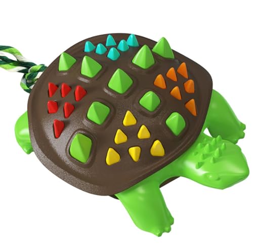 CUHYNG 2pcs Haustierspielzeug Bunte Schildkröte Hund Spielzeug Haustierzubehör TPR Molaren Beißspielzeug 10cm von CUHYNG