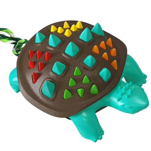 CUHYNG 2pcs Haustierspielzeug Bunte Schildkröte Hund Spielzeug Haustierzubehör TPR Molaren Beißspielzeug 10cm von CUHYNG