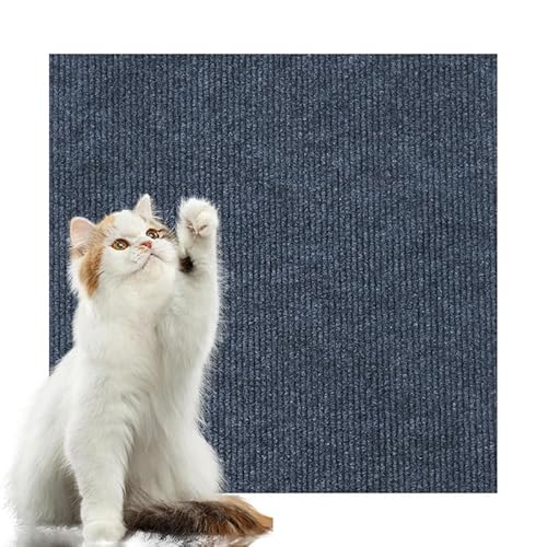 Kratzbretter Katze, Kratzmatte für Katzen, DIY Selbstklebende Kratzmatte Katzen, Kletter-Katzenkratzer, Kratzbrett Katzen AntiKratz für Möbel Couch Sofa Tür Schutz (30x100cm,Dunkelgrau) von CULASIGN