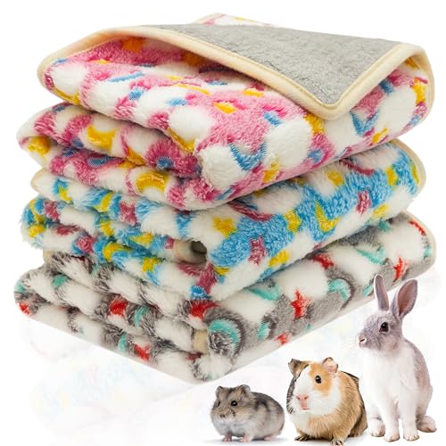 CUSOZWO Meerschweinchen-Bettwäsche, wasserdicht, waschbar, Rattenkäfig-Einlage, Bettwäsche, Zubehör, weiche Fleece-Decken für Ratten, Kaninchen, Chinchila, Igel, Frettchen, Hamster, Kleintiere, 3 von CUSOZWO