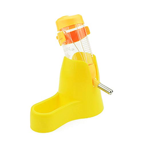 CUSROS 3-in-1 Wasserspender für Hamster, Eichhörnchen, 80 ml, Gelb, Einheitsgröße von CUSROS