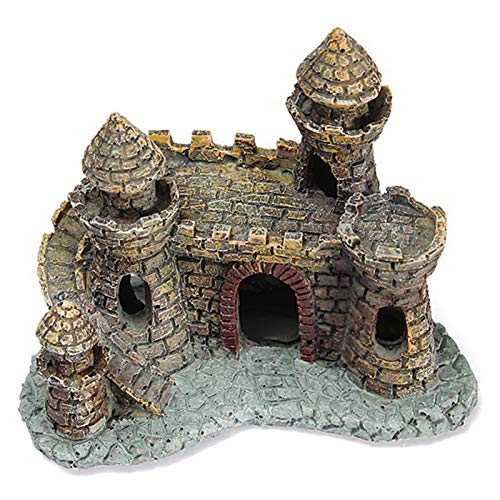 CUSROS Aquarium Simulation Reptile Box Schloss Ornament, Künstliches Aquarium Ornament Aquarium Landschaftsbau Dekor # 1 EIN von CUSROS