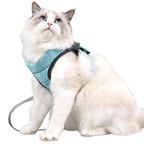 CUSROS Cat Dog Solid Color Brustgurt Elastic Walking Leash Harness Einfache Steuerung Für Das Gehen Im Freien Grün S. von CUSROS