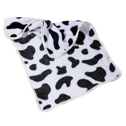 CUSROS Decke Warme Schlafmatte Haustier Hund Decke Weichen, Flauschigen Fleece Schlaf Matte Waschbar Winter Warme Welpen Kätzchen Decke Haustier Hund Decke Schwarz-Weiss XL von CUSROS