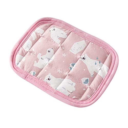 CUSROS Hamster-Pad, kühlendes Eistuch, Hase, Chinchillas, Schlafkissen, Sommer, Haustierbedarf, hellrosa, 2XS, 2XS von CUSROS