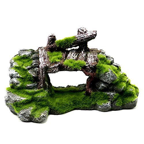 CUSROS Harz Simulation Moos Steingarten Aquarium Landschaft, Aquarium Künstliche Aquatische Ornament Landschaft Landschaft Ornament Handwerk EIN Einheitsgröße von CUSROS