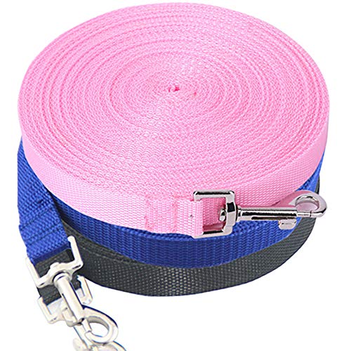 CUSROS Haustier-Trainingsleine, Sicherheitsgurt für kleine und mittelgroße Leine, einfache Kontrolle für Spaziergänge im Freien, Rosa, 6 m von CUSROS