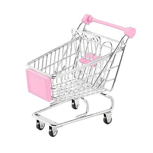 CUSROS Mini Cute Cart Trolley Kleines Haustier Vogel Papagei Kaninchen Hamster Käfig Spielt Spielzeug Geschenk Für Vögel Pink Rot Einheitsgröße von CUSROS