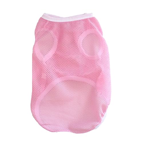 Sommer Haustier Weste Hund Mesh Weste Haustier Weste Atmungsaktive Mesh Hund Weste Einfarbig Bequeme Katze Shirt Weiche Haustier Sommer Kleidung Heimtierbedarf Rosa M von CUSROS