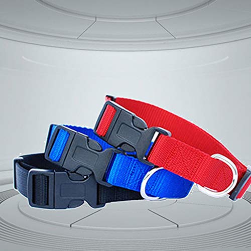 CUSROS Verstellbarer Hund Welpe Katze Haustier Sicherheit Nylon Halskette Mode Schnalle Hals Halsband Band Geschenk Für Ihr Haustier Blau M. von CUSROS