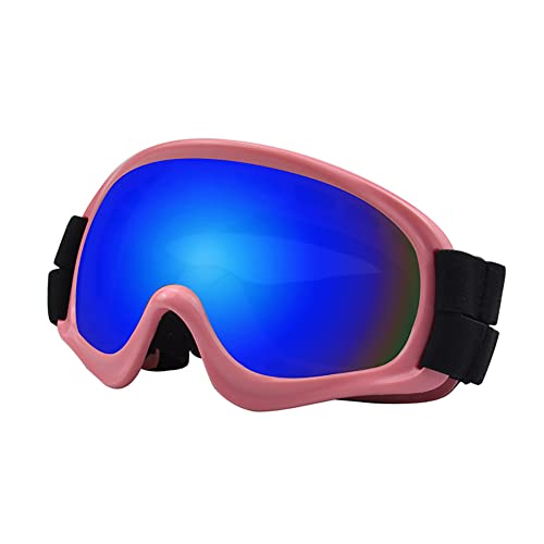 CUTIECLUB Hundebrille für mittelgroße oder große Hunde, wasserdicht, Anti-UV-Farbe, kühle Brille mit elastischem Band, PinkSilber von CUTIECLUB