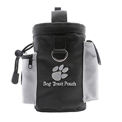 Chiatai Dog Treat Bag, Pet Training Taillentasche Pouch Welpe Walking Drawstring Pouch mit Müllsack Spender für TravelOutdoor Verwendung von CUTIECLUB