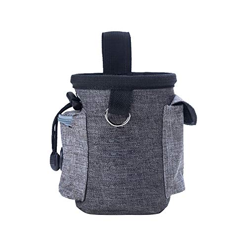 Chiatai Dog Treat Bag, Trainingstasche für Haustiere mit integriertem Poop Bag Dispenser Verstellbarer Taillenbund Taillentasche für unterwegs oder im Freien LightGrey von CUTIECLUB