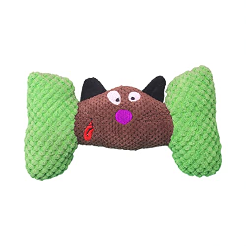 CUTeFiorino Plüschfigur Candy Cat Upgrade Interaktives quietschendes Hundespielzeug -Welpen-Kauspielzeug Kichernde Hundebälle Langlebig Für Der Singende Und Sprechende Elefant Spielt (Green, One Size) von CUTeFiorino