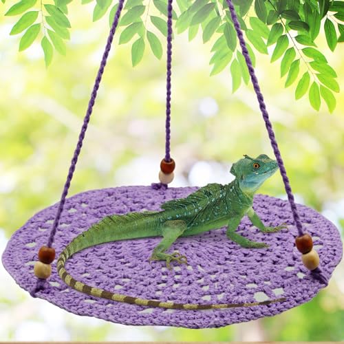 CUXFLS Reptilien-Hängematte, Schaukel, Sommerbett für kleine Haustiere, geeignet für Geckos, Eidechsen, Chamäleons, Eichhörnchen, eine Vielzahl von Farben (PL) von CUXFLS