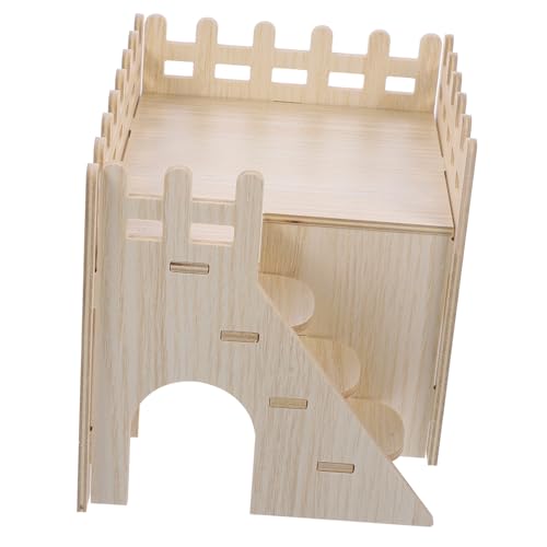 CVUTOVO 1 Satz Kleintier Holzversteck für Meerschweinchen und Hamster Gemütliches Schlafhaus Ruhezonen Langlebiges und Sicheres Lebensumfeld für Käfige Rückzugsort CVUTOVO 1 Satz Kleintier Holzversteck für Meerschweinchen und Hamster Gemütliches Schlafhaus Ruhezonen Langlebiges und Sicheres Lebensumfeld für Käfige Rückzugsort von CVUTOVO