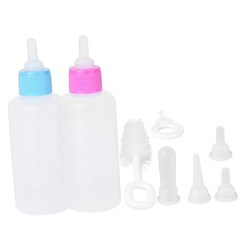 CVUTOVO 2 Sätze Katzenaufzucht Set Flasche für Kätzchen und Welpen Reinigungsbürste Fütterungszubehör für Haustiere Rosa Blau CVUTOVO 2 Sätze Katzenaufzucht Set Flasche für Kätzchen und Welpen Reinigungsbürste Fütterungszubehör für Haustiere Rosa Blau von CVUTOVO