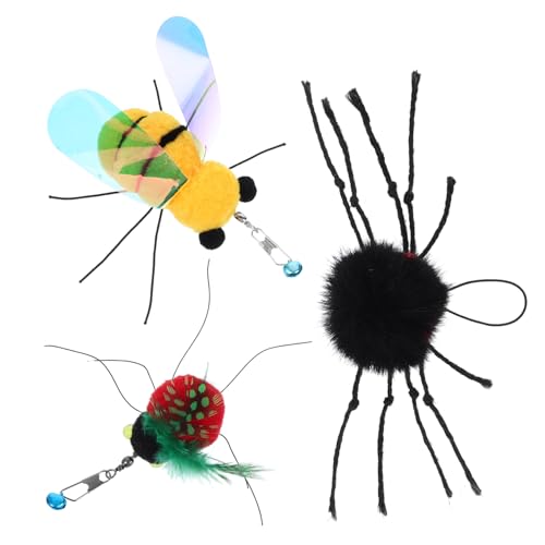 CVUTOVO 3 Stück Teiliges Katzenspielzeug Nachfüllpack Interaktives Plüsch Insekten für Kätzchen Sanfte Spielzeuge für Drinnen Bewegung und Natürlichem Spiel CVUTOVO 3 Stück Teiliges Katzenspielzeug Nachfüllpack Interaktives Plüsch Insekten für Kätzchen Sanfte Spielzeuge für Drinnen Bewegung und Natürlichem Spiel von CVUTOVO