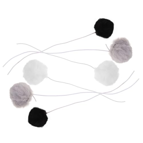 CVUTOVO 6 Stück Teiliges Katzenball Spielzeugset Interaktive Elastische Hängespielbälle für Katzen Lustige Weiche Fuzzy Bälle für Katzenübungen und Spielvergnügen für Haustierbesitzer CVUTOVO 6 Stück Teiliges Katzenball Spielzeugset Interaktive Elastische Hängespielbälle für Katzen Lustige Weiche Fuzzy Bälle für Katzenübungen und Spielvergnügen für Haustierbesitzer von CVUTOVO