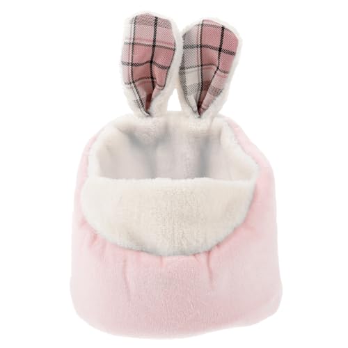 CVUTOVO Baumwollnest für Haustiere Versteck Eichhörnchen Plüsch Bettwäsche Meerschweinchen Heu Hamsterbett Schlafhaus für kleines Haustier kleine Haustiermatten Hamsternest Flanell Rosa CVUTOVO Baumwollnest für Haustiere Versteck Eichhörnchen Plüsch Bettwäsche Meerschweinchen Heu Hamsterbett Schlafhaus für kleines Haustier kleine Haustiermatten Hamsternest Flanell Rosa von CVUTOVO