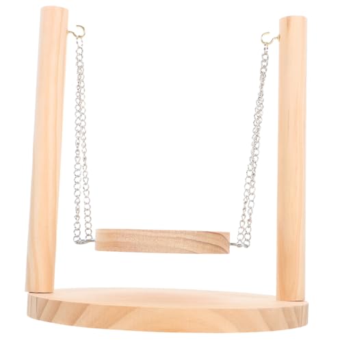 CVUTOVO Hamster Holzschaukel Hängendes Kletterspielzeug zur Zahnpflege für Hamster Hängematte für Kleintiere Aktivität für Habitat CVUTOVO Hamster Holzschaukel Hängendes Kletterspielzeug zur Zahnpflege für Hamster Hängematte für Kleintiere Aktivität für Habitat von CVUTOVO