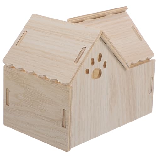 CVUTOVO Hamster Holzhaus Für Kleintiere Kuschelhöhle Und Spielhaus Für Hamster Und Chinchillas Sicheres Versteck Und Schlafplatz Für Ganzjährige Nutzung CVUTOVO Hamster Holzhaus Für Kleintiere Kuschelhöhle Und Spielhaus Für Hamster Und Chinchillas Sicheres Versteck Und Schlafplatz Für Ganzjährige Nutzung von CVUTOVO