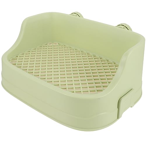 CVUTOVO Kaninchen Toilettenschale aus Kunststoff Quadratische Katzenklo Box für Kleintiere für Meerschweinchen und Hamster Leicht zu Reinigen und Platzsparend für Effektives Training und CVUTOVO Kaninchen Toilettenschale aus Kunststoff Quadratische Katzenklo Box für Kleintiere für Meerschweinchen und Hamster Leicht zu Reinigen und Platzsparend für Effektives Training und von CVUTOVO