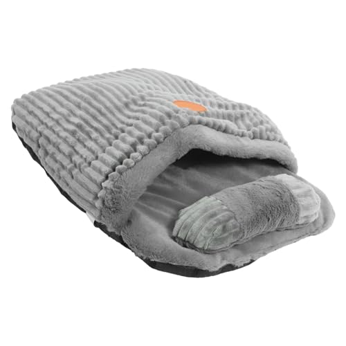 CVUTOVO Plüsch Katzenschlafsack für Haustiere Warmes Schlafnest für Katzen und Kleine Hunde Tragbares Design für Reisen Gemütliche und Sichere Höhle CVUTOVO Plüsch Katzenschlafsack für Haustiere Warmes Schlafnest für Katzen und Kleine Hunde Tragbares Design für Reisen Gemütliche und Sichere Höhle von CVUTOVO