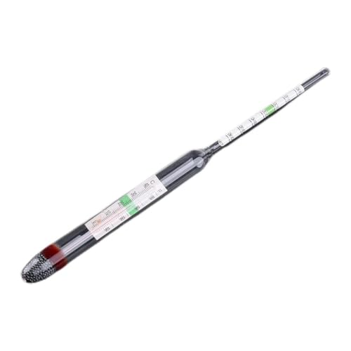 CVZQTE Aquarium-Glas-Hydrometer für Wassertemperatur, Thermometer für Salzwasser, Meerwasseraquarien 1.000-1.060 von CVZQTE