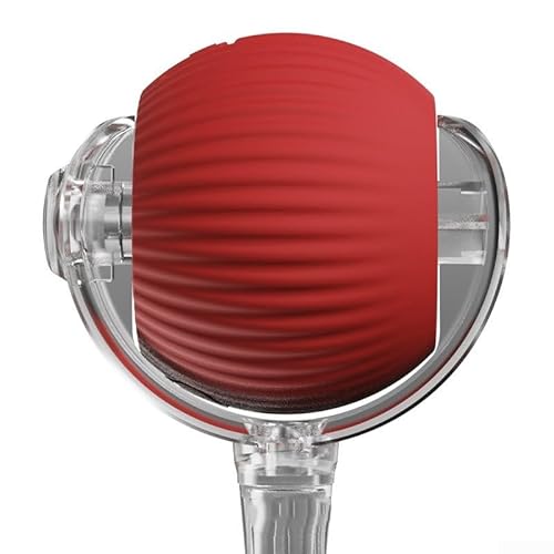 CWOQOCW Smart Rolling Ball Spielzeug für Katzen und Hunde, wiederaufladbar und unterhaltsam (Seil rot) von CWOQOCW