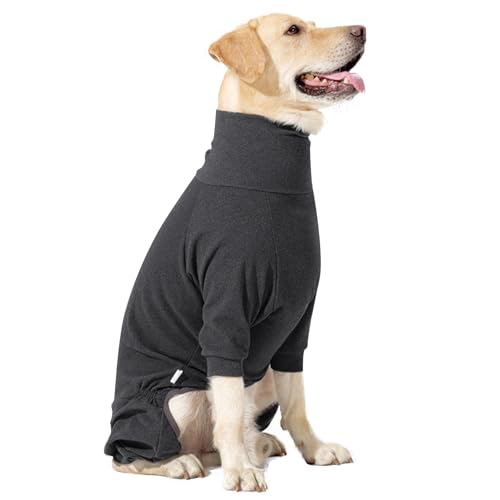 CXNXFD Hunde Wintermantel Haustier Rollkragenpullover Kuschelige Hundepullover mit Geschirr Traktionsöffnung für Herbst und Winter Kaltwettermantel für Mittel Große Hunde (L) von CXNXFD