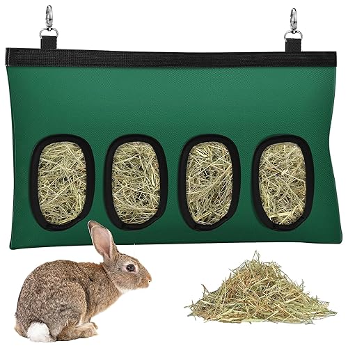 Heutasche, Heuraufe Kaninchen, Heuraufe Meerschweinchen, Meerschweinchen Heuraufe, Kaninchen Heuraufe, Hängende Heufuttertasche Tasche, Heutasche Futtersack für Hase, Chinchilla, Hamster, Kleine Tiere von CYBGQP