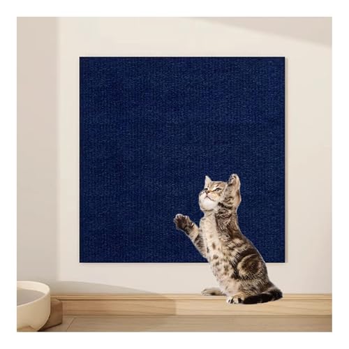 CYHTYM Kratzmatte Katze Selbstklebend DIY Selbstklebende Kratzmatte für Katzen, 6 Stück, Ersatzmatte für Kratzbaumregale, Couch-Möbelschutz(Blue,30x30cm/11.8x11.8) von CYHTYM