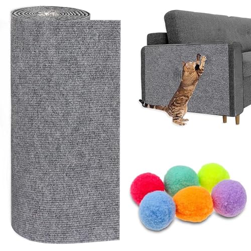 CYHTYM Kratzmatte Katze Selbstklebend Katzen-Couch-Kratzer, zuschneidbar, selbstklebend, DIY-Kletter-Katzenkratzer-Pad, Ersatz für Kratzbaum-Regale und Katzenturm von CYHTYM