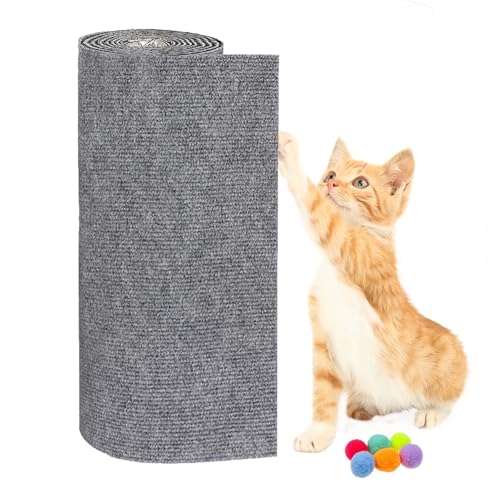 CYHTYM Kratzmatte Katze Selbstklebend Katzenkratzmatte, Katzenkratz-Couch-Schutz vor Katzenkratzern, Selbstklebende, zuschneidbare Katzenkratzmatte(30x100cm/11.8x39.3) von CYHTYM